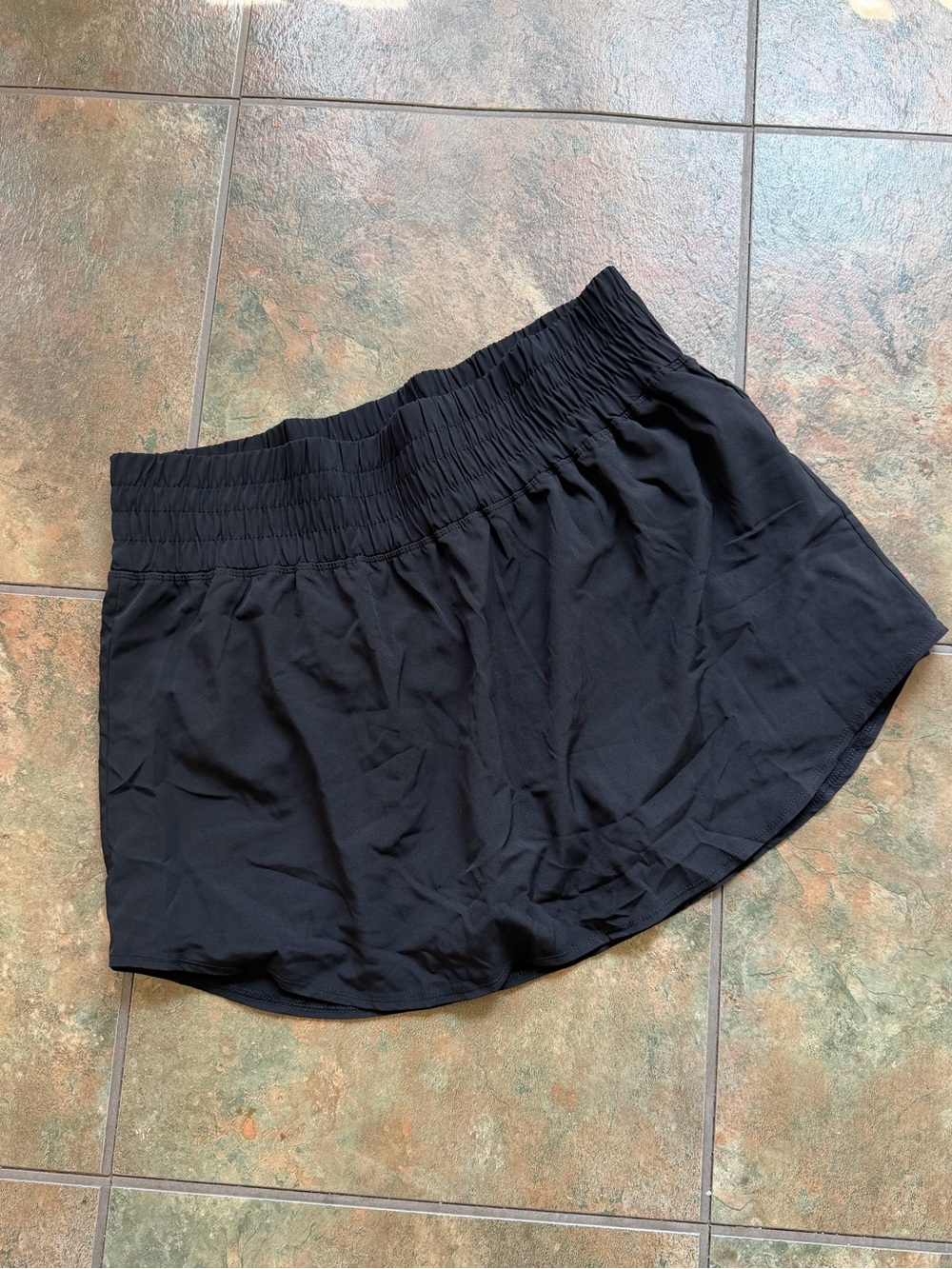 Black Women's Elastic Waist Skort